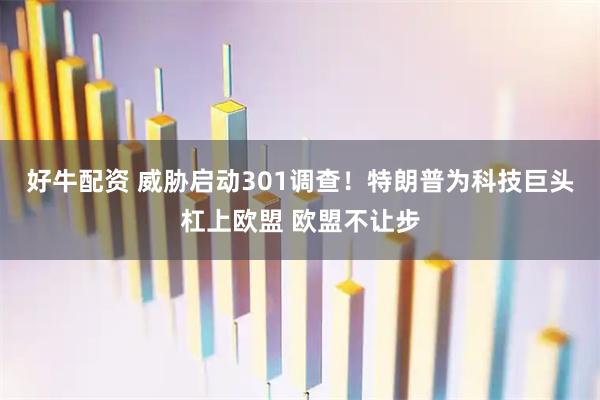 好牛配资 威胁启动301调查！特朗普为科技巨头杠上欧盟 欧盟不让步