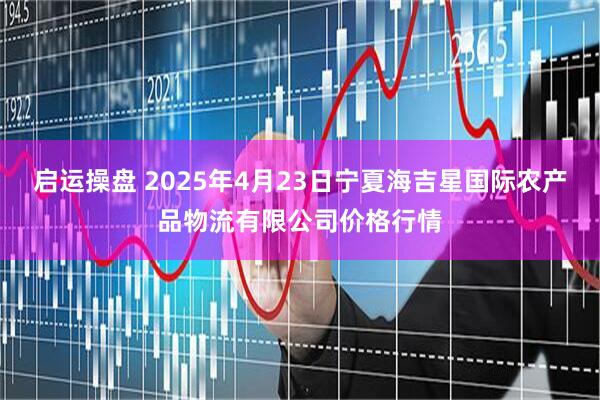 启运操盘 2025年4月23日宁夏海吉星国际农产品物流有限公司价格行情